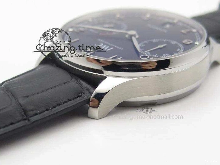 MIROTIME 0425 Practical Portuguese Real PR IW500109 ZF 1:1 Best Edition Black Dial On Black Leather Strap A52010 V 7308